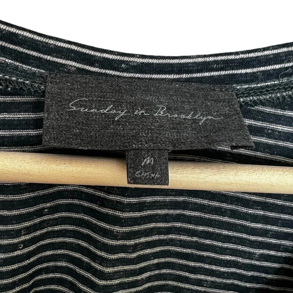 Sunday In Brooklyn • Striped Linen Blend Tank Top - Picture 3 of 8